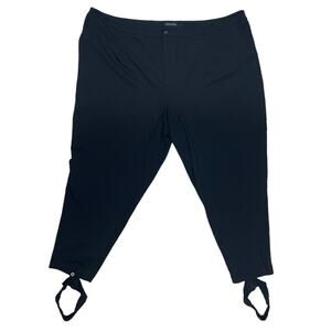 UNIVERSAL STANDARD Removable Stirrup Ponte Black Dressy Leggings Size XL (4X)